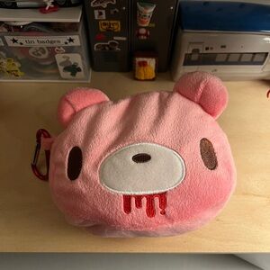 Pink Gloomy Bear Reusable Bag Pouch
